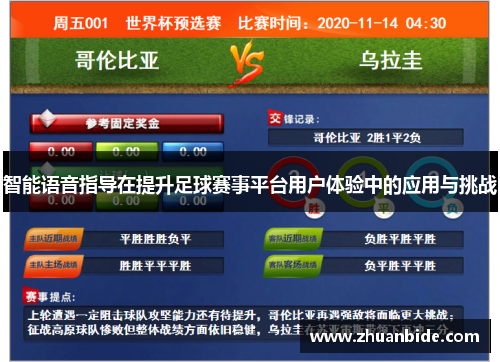 智能语音指导在提升足球赛事平台用户体验中的应用与挑战
